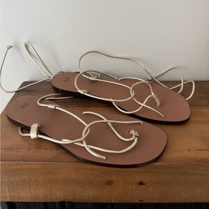 H&M Metallic Gold Sandals - Women’s Size 7.5